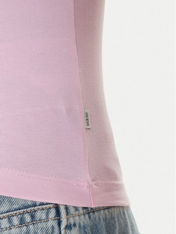 Guess Jeans Guess Jeans Camiseta W6RI15 J1314 Rosa Regular Fit