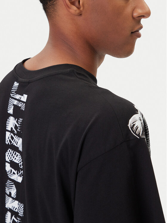 Plein Sport Plein Sport Póló FAEC MTK8360 STE001N Fekete Loose Fit