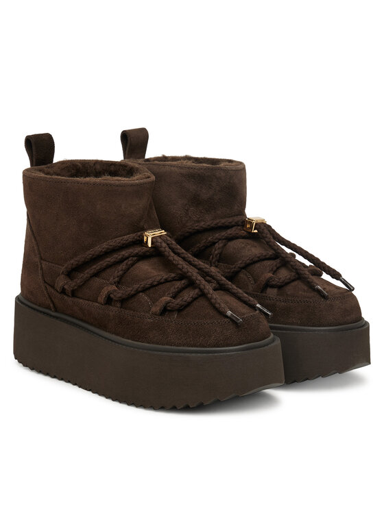 Inuikii Śniegowce Inuikii Classic Low Platform 1001.006.0012 Brązowy ciemny