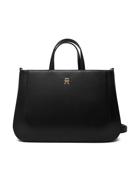 Tommy Hilfiger Bolso Tommy Hilfiger Th Glam Satchel AW0AW18145 Negro