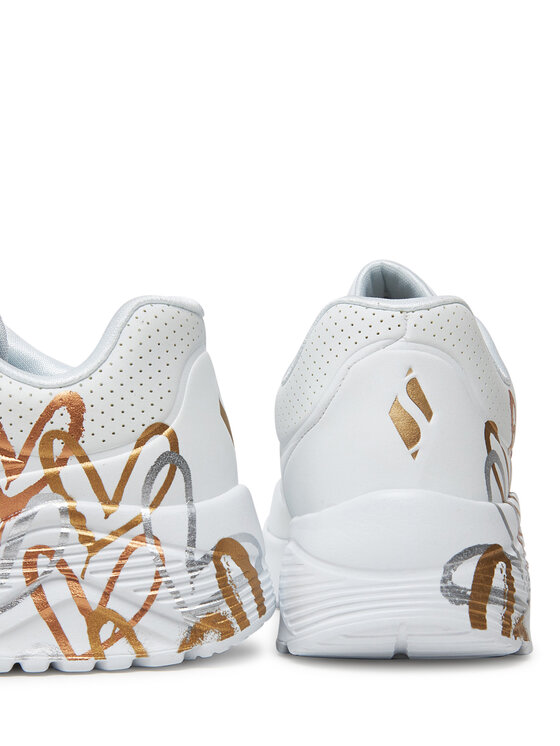 Skechers Sneakersy Skechers Uno Lite-Metallic Love 314067L/WTGD Biela