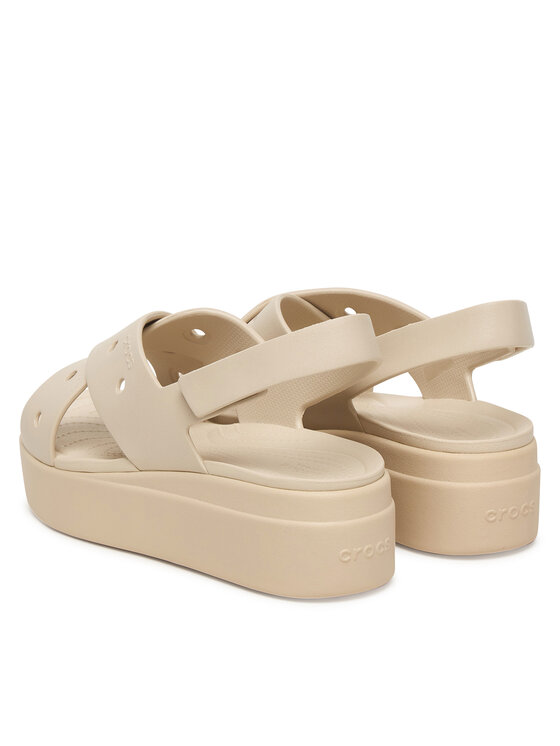 Crocs Босоніжки Crocs Brooklyn 4U Cross Strap Sandal 212254 Бежевий