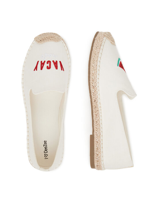 DeeZee Espadrilky DeeZee MXCR-232 Biela