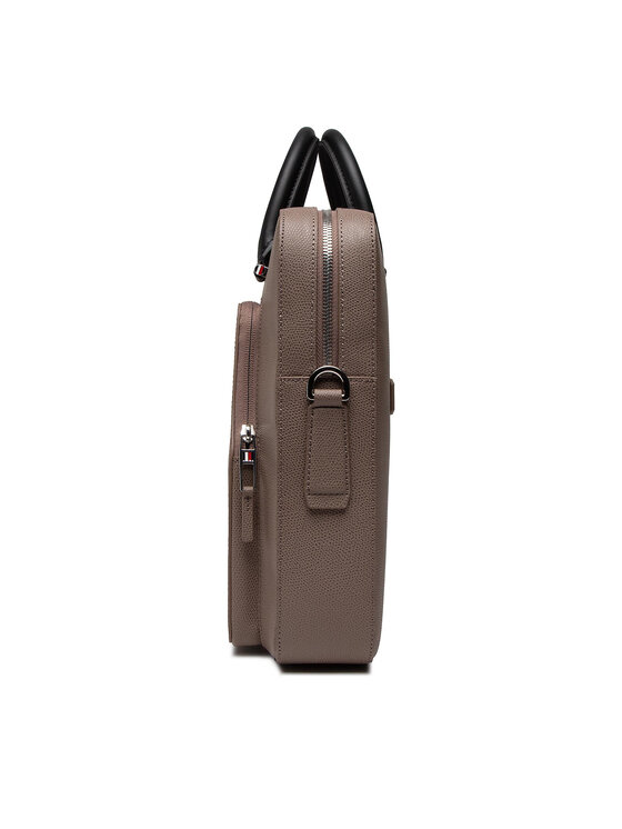 Tommy Hilfiger Laptoptáska Tommy Hilfiger Business Leather Computer Bag AM0AM08459 Barna
