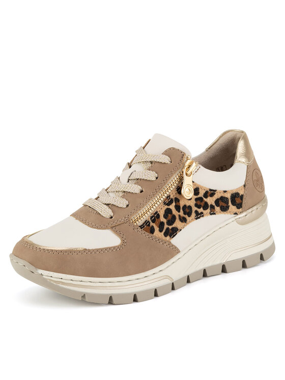 Rieker Sneakersy Rieker N8308-64 Béžová