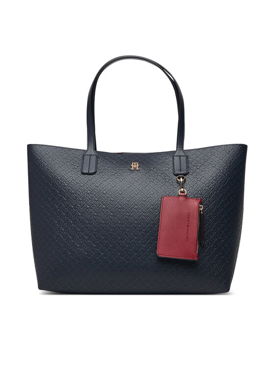 Tommy Hilfiger Bolso Tommy Hilfiger Th Icon Tote Mono AW0AW19004 Azul marino