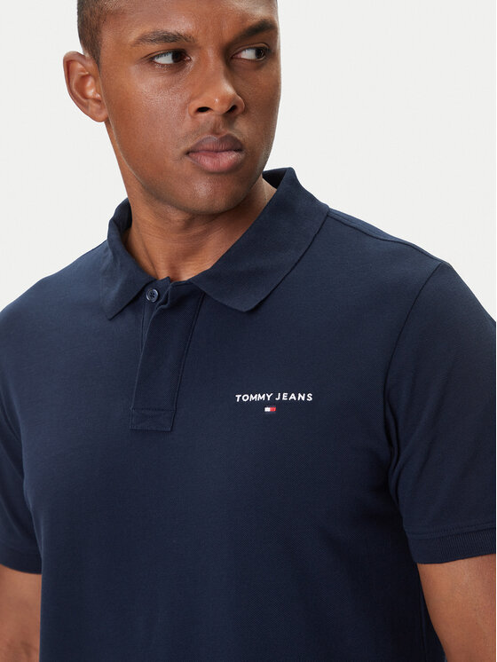 Tommy Jeans Tommy Jeans Polo Linear DM0DM20914 Azul marino Regular Fit