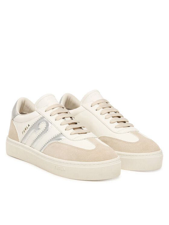Furla Snīkeri Furla Allegra Lace-Up YM52ALG BX4679 BD 5306S Krēmkrāsas