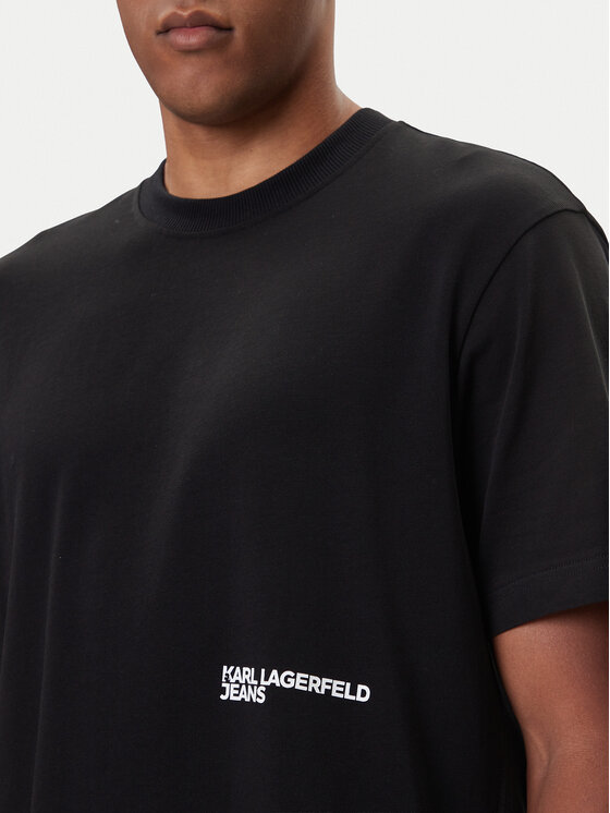Karl Lagerfeld Jeans Karl Lagerfeld Jeans Camiseta A4M17030 Negro Relaxed Fit