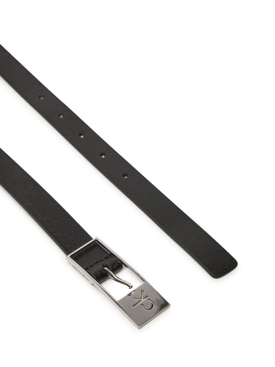 Calvin Klein Curea de Damă Calvin Klein Ck Cut Square Buckle 2.0_Mono K60K613243 Negru