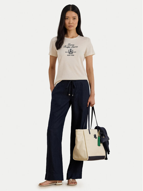 LAUREN RALPH LAUREN LAUREN RALPH LAUREN Camiseta 200P03725002 Beis Relaxed Fit