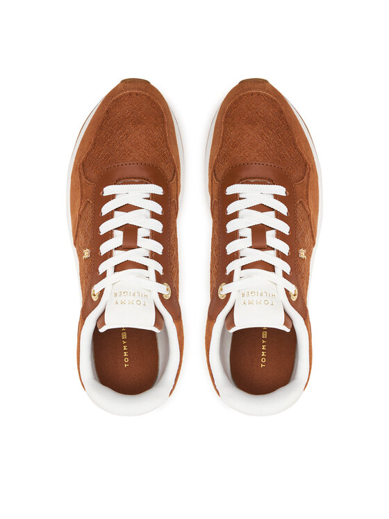 Tommy Hilfiger Sneakers Tommy Hilfiger Th Runner Suede Monogram FW0FW09620 Maro