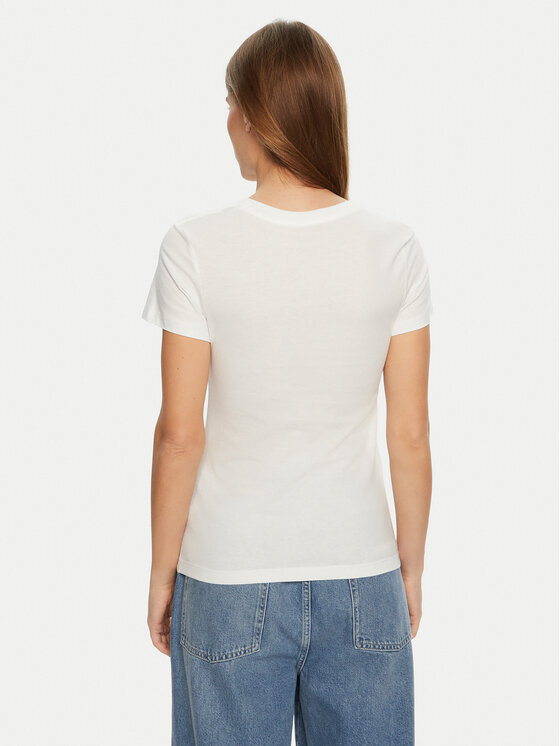 Calvin Klein Jeans Calvin Klein Jeans Majica Institutional Graphic J20J224990 Bela Slim Fit