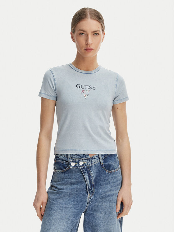 Guess Jeans Guess Jeans Camiseta W6GIA6 KCTL1 Azul Slim Fit