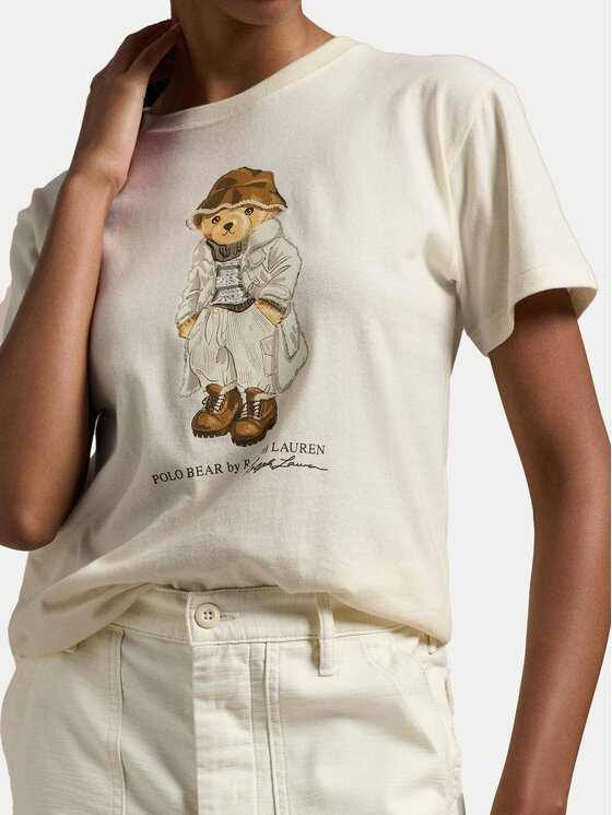 Polo Ralph Lauren Polo Ralph Lauren T-Shirt 211947961001 Εκρού Regular Fit