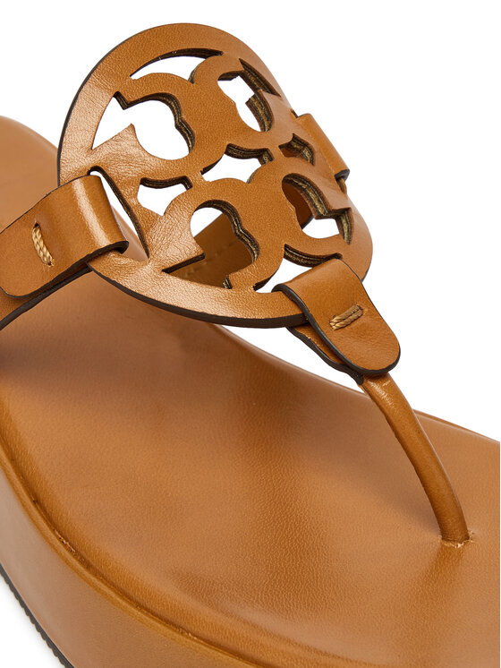 Tory Burch В'єтнамки Tory Burch Miller Wedge 175318 Коричневий