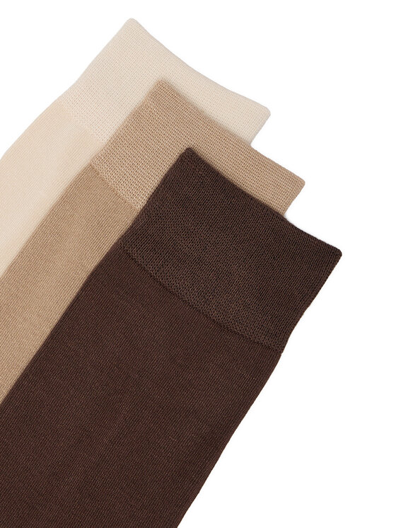 GINO ROSSI Garās zeķes GINO ROSSI CEO_AS_GR_01_W_AW26 (3-PACK). Bēšs