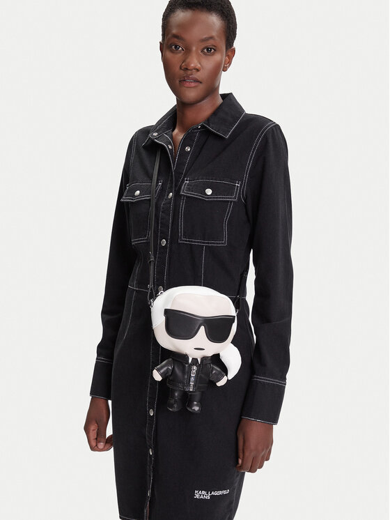 KARL LAGERFELD Дамска чанта KARL LAGERFELD A3W30186 Черен