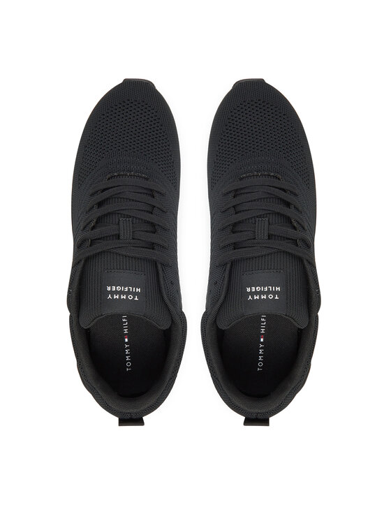 Tommy Hilfiger Superge Tommy Hilfiger New Runner Eva Corpo Knit FM0FM05648 Črna