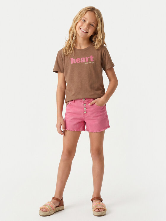 Roxy Roxy Camiseta Orchid Art ERGZT04142 Marrón Regular Fit