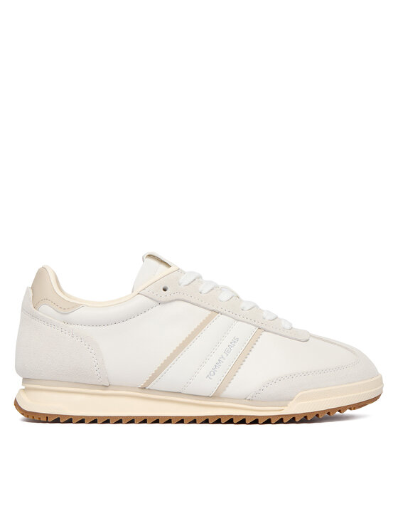 Tommy Jeans Сникърси Tommy Jeans Tjw Low Profile Runner Lthr Mix EN0EN03001 Екрю