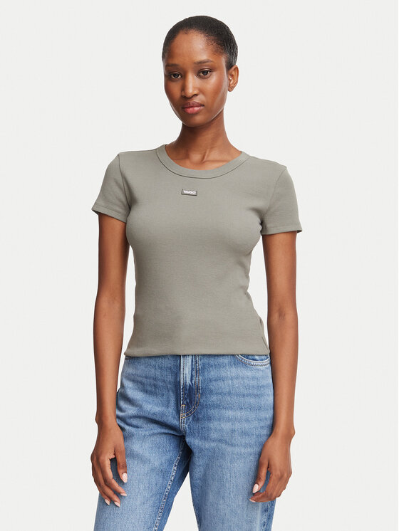 HUGO HUGO Camiseta Easy 50523924 Verde Slim Fit
