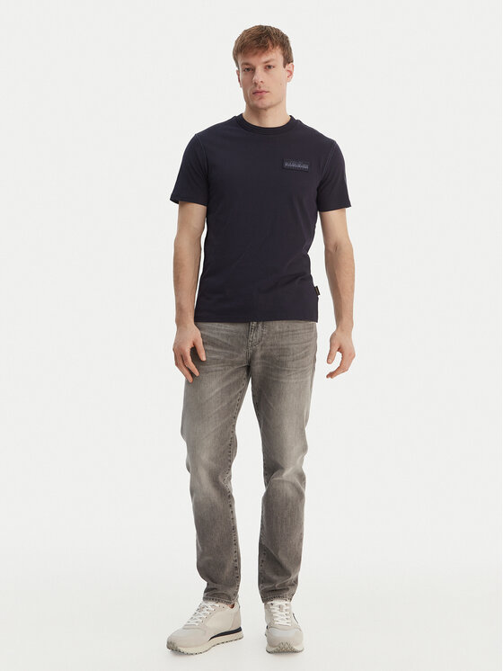Napapijri Napapijri Camiseta S-Amundsen NP0A4IN8 Azul marino Regular Fit