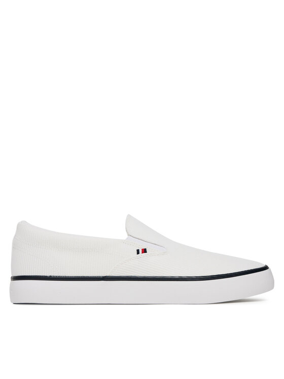 Tommy Hilfiger Tenisky Tommy Hilfiger Th Hi Vulc Core Low Ii Slipon FM0FM05514 Bílá