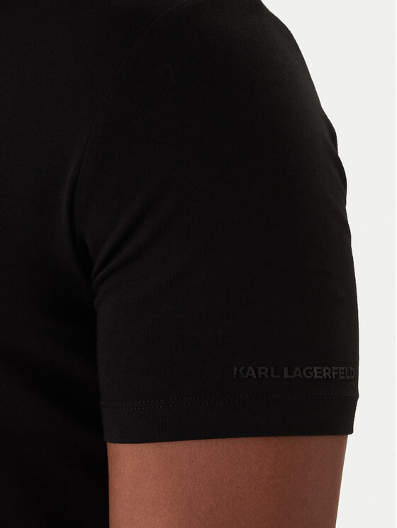 KARL LAGERFELD KARL LAGERFELD Camiseta 755023 561235 Negro Regular Fit