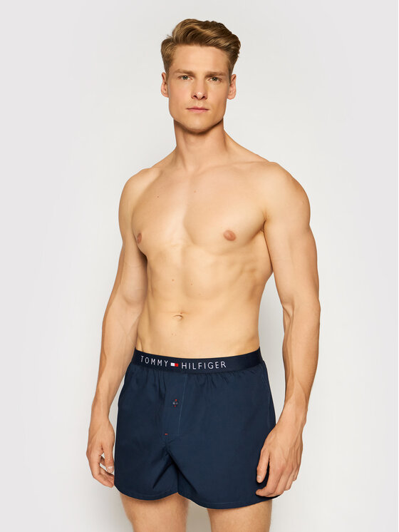 Tommy Hilfiger Tommy Hilfiger Boxer Cotton Woven Boxer Icon 1U87905489 Blu scuro