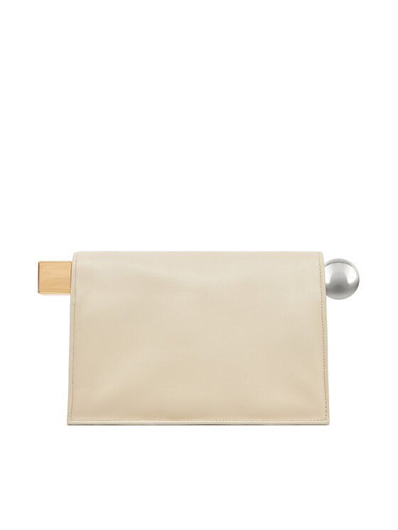 JACQUEMUS Kabelka JACQUEMUS La Pochette Rond 24E233BA356-3171 Écru
