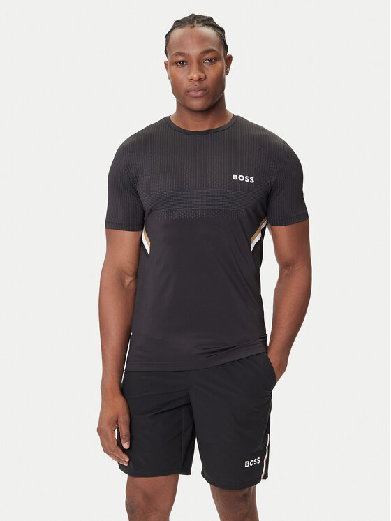 BOSS BOSS Camiseta Tech TOC 50543329 Negro Slim Fit