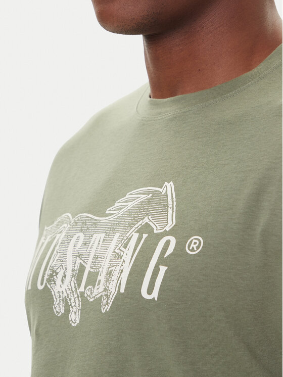 Mustang Mustang Camiseta Austin 1016858 Verde Regular Fit