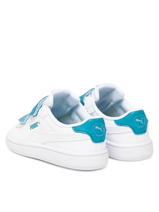 Puma Снікерcи Puma Smash 3.0 L Glitter Velcro V Inf 395610 08 Білий