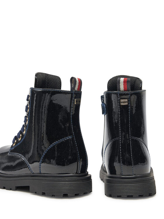 Tommy Hilfiger Zimski škornji Tommy Hilfiger Lace-Up Bootie T1A5-33564-1237 M Mornarsko modra