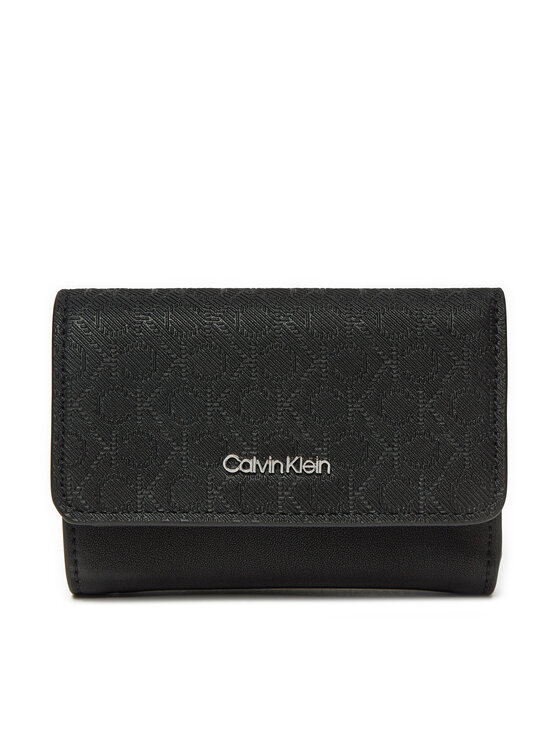Calvin Klein Pénztárca Calvin Klein Ck Must Small Trifold_Mono K60K612829 Fekete