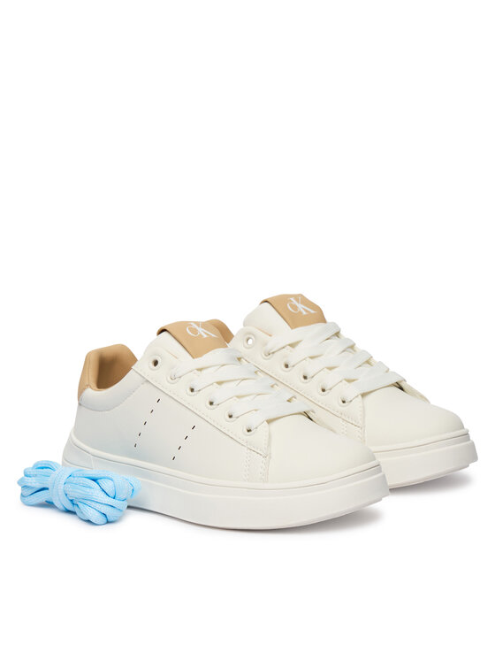 Calvin Klein Sneakersy Calvin Klein Low Cut Lace-Up V3X9-83301-1355A M Biały