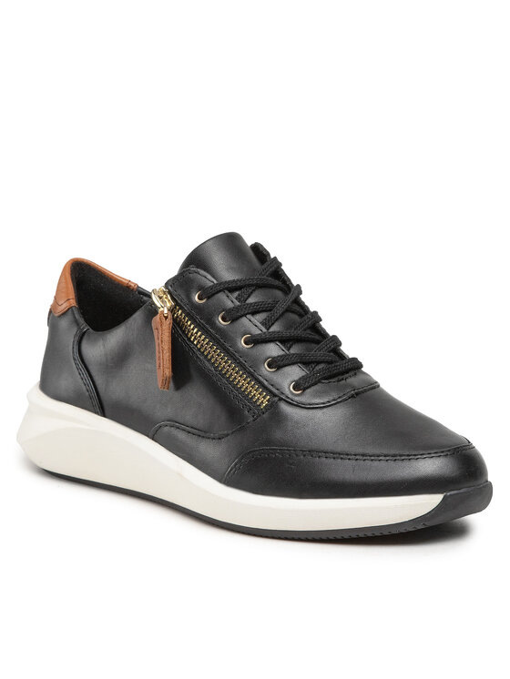 Clarks Snīkeri Clarks Un Rio Zip 261680184 Melns