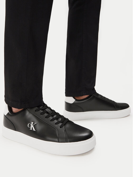 Calvin Klein Sneakersy Calvin Klein Classic Cupsole Laceup Lth YM0YM01435 Černá