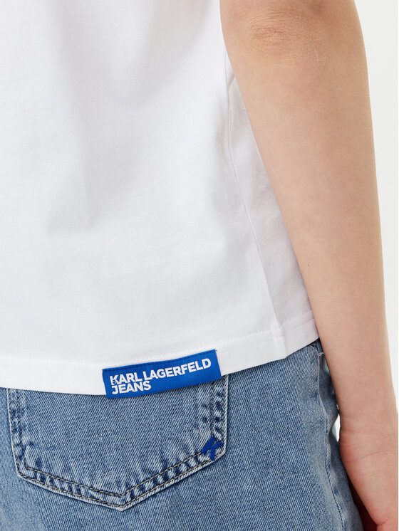 Karl Lagerfeld Jeans Karl Lagerfeld Jeans Футболка A1W17005 Білий Relaxed Fit