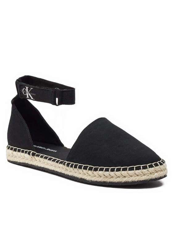 Calvin Klein Jeans Espadrilky Calvin Klein Jeans Ankle Espadrille Btw YW0YW01027 Černá