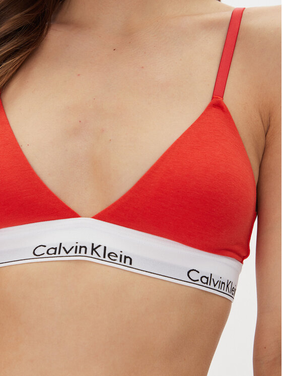 Calvin Klein Underwear Calvin Klein Underwear Trikotni nedrček Lightly Lined Triangle 000QF5650E Rdeča