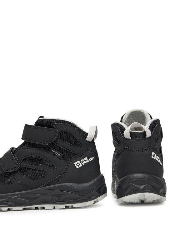 Jack Wolfskin Pārgājienu apavi Jack Wolfskin Woodland 2 Texapore Mid Vc A64865 Melns