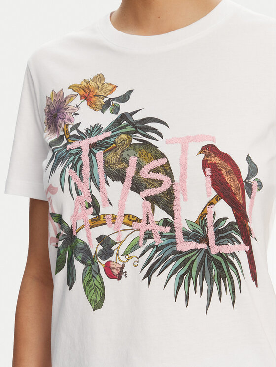 Just Cavalli Just Cavalli Футболка 78PAHA01 Білий Regular Fit
