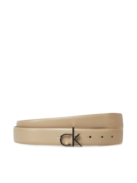 Calvin Klein Moteriškas Diržas Calvin Klein Ck Buckle Belt 3.0_Smooth K60K613156 Smėlio
