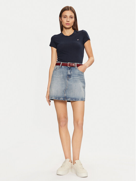 Tommy Jeans Tommy Jeans Póló DW0DW20459 Sötétkék Slim Fit