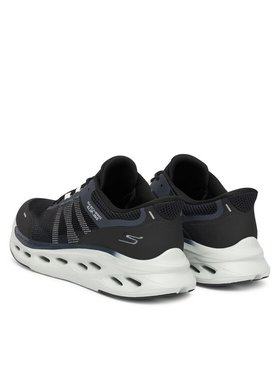 Skechers Skriešanas apavi Skechers Max Cushioning Glide-Step 220422 BKGY Melns