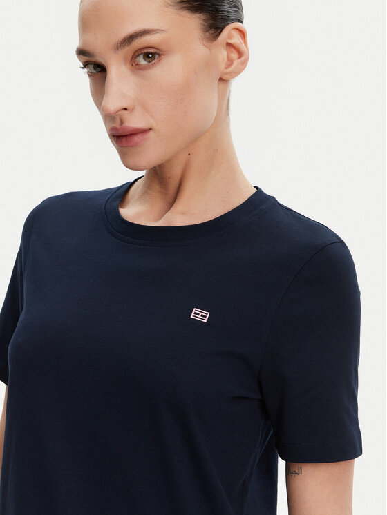 Tommy Hilfiger Tommy Hilfiger T-Shirt WW0WW45522 Σκούρο μπλε Regular Fit