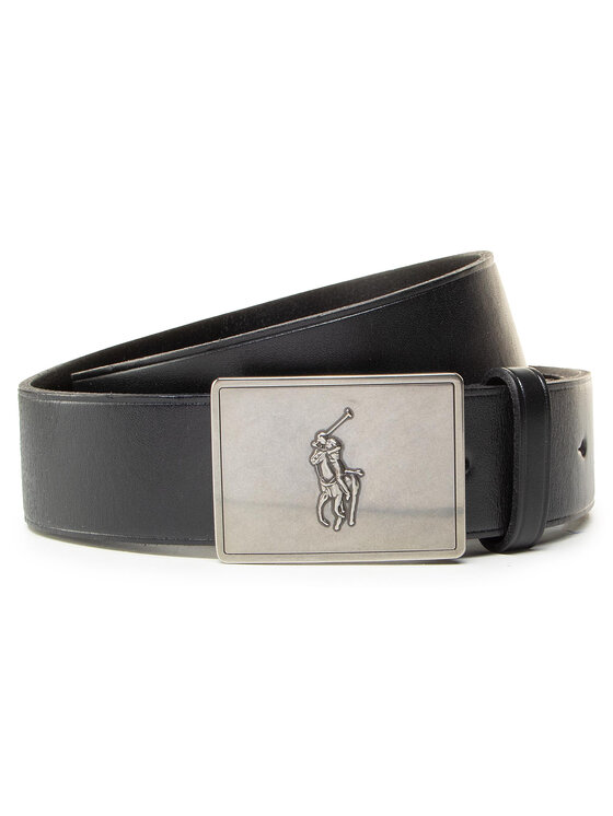 Polo Ralph Lauren Чоловічий ремінь Polo Ralph Lauren 36mm Pp Plaque Belt 405691693001 Чорний