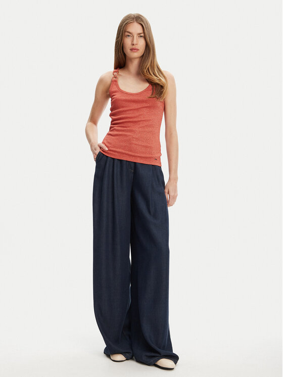 Morgan Morgan Marškinėliai 251-DIDONI Rožinė Slim Fit